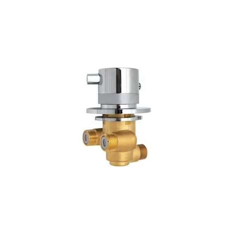 Thermostat-Mischbatterie, Duschmischer aus Messing, Einzelauslauf, Warm- und Kaltwassermischung, Wandmontage