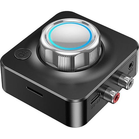 Adaptateur Audio Bluetooth 5.0 Émetteur-Récepteur - Connexion Stéréo Sans Fil - Prise RCA - Portée 15m - Support Carte TF 64G - Mode Basse 3D (1/5)