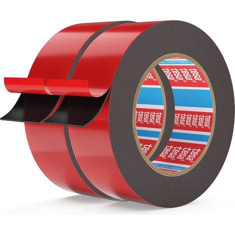 Double Sided Tape 6411-5.5mX24mm, 2 Rolls Double Sided Extra Strong with LSE Adhesive, High Performance High Initial Adhesion, for Permanent Installation on Multiple Substrates (1/5)