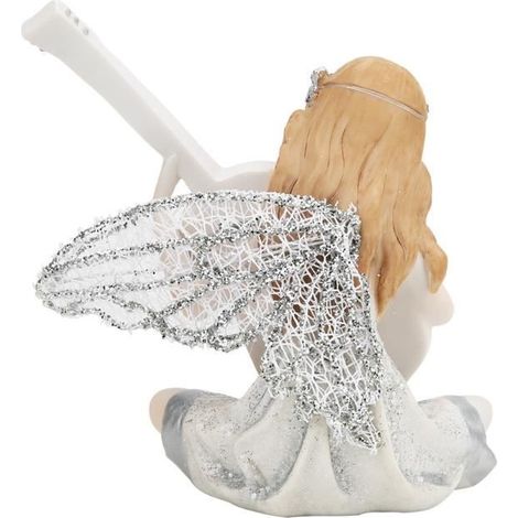 Figurine - SONEW - Fée Jouant de la Guitare - Résine Synthétique - Décorative - Mixte (1/4)