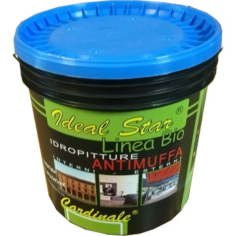 idropittura superlavabile antimuffa ideal star 14 lt