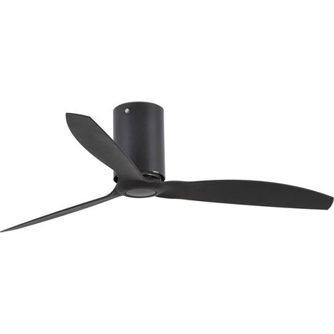 MINI TUBE FAN Ventilador de techo negro mate sin luz 32043