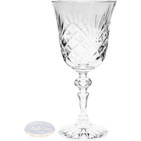 Copas de vino de cristal de 170 ml con diseño de piña. (1/3)