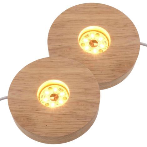boisdirigésocle d'affichage2individu,4socle de lampe en cristal de 1 pouce (1/5)