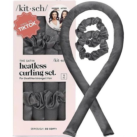 Kit de bouclage sans chaleur Soin de nuit Masque capillaire Fer à boucler (Gris anthracite) (1/5)