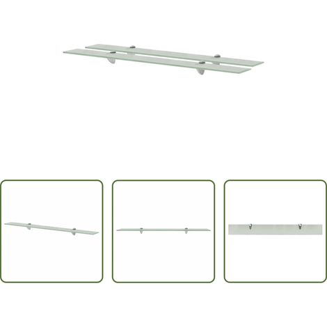 Étagère de salle de bain - Étagères murales 2 pcs Verre 90 x 10 cm 8 mm (1/5)
