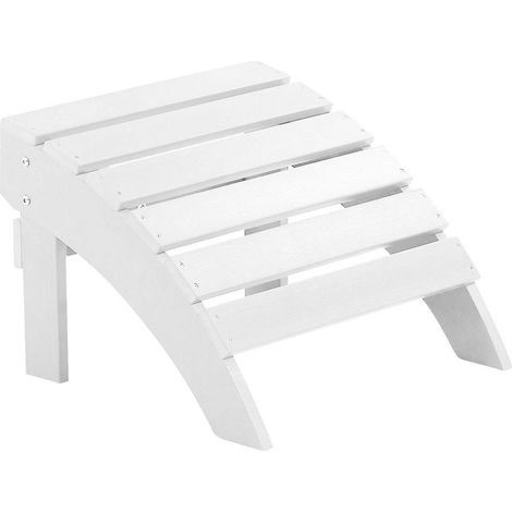 Garden Footstool ADIRONDACK White