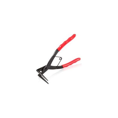 Pince à anneau rétractable Maître-Cylindre, Pince à bec coudé à 90 degrés avec poignées en PVC rouge, extracteur d'anneau interne pour motos, camions, voitures