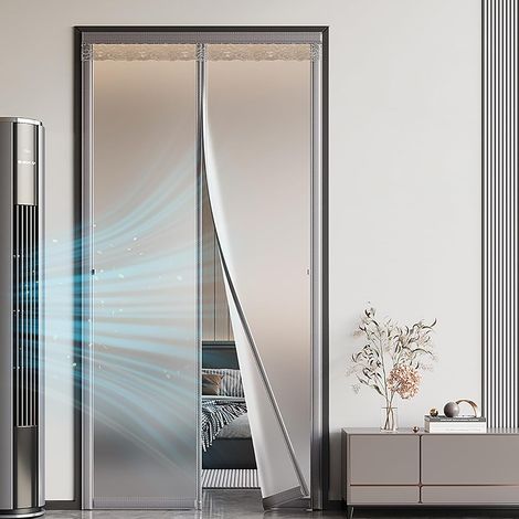 Rideau de Porte Magnétique Thermique Isolation Protection Contre le (1/5)