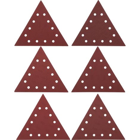 CCYKXALot de 30 Feuilles de Papier de Verre Triangulaires Grain 80 100 120 150 180 240 pour Ponceuse S¨¨che DS210 Ponceuse Murale Plafond DS930 290 Mm