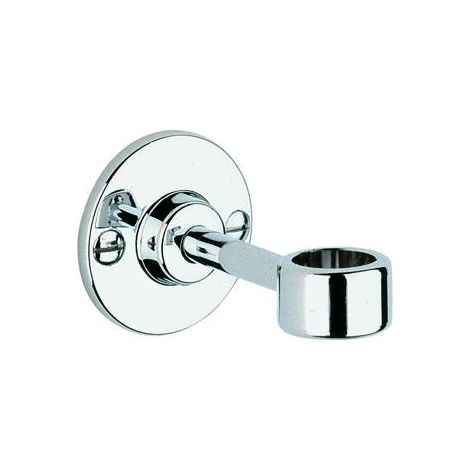 Grohe – Support mural pour douche simple – Collier de fixation murale chromé – Profondeur réglable 40-120mm – Ø 18mm pour installations robustes (1/2)