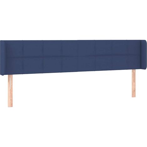 Maison Exclusive - Cabecero de tela azul 183x16x78/88 cm (1/5)