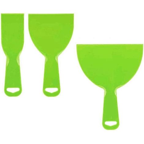 Outil pratique de 3 couteaux à mastic en plastique, grattoir à papier peint, facile à nettoyer (1/5)