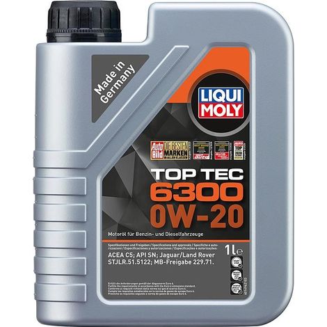huile moteur LIQUI MOLY Top Tec 6300 0W-20 flacon 1l
