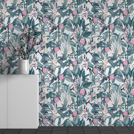 Papier peint panoramique - Motif Fleurs - 260 cm x 163 cm (1/3)
