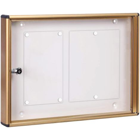 BACHECA PORTA AVVISI 2 FOGLI cm 48x5x h.35 - bronzo