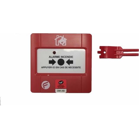 Déclencheur manuel conventionnel Sextant-DMC avec LED – Conforme norme EN54-11 – Installation facile sans encastrement – Signalisation fiable – Finsecur
