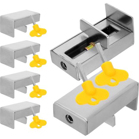 Lot de 6 Verrous de Fenêtre en Acier Inoxydable pour Fenêtres à Battant Limiteurs D'ouverture Sécurisés Résistants aux Intempéries Accessoires de Sécurité pour Portes