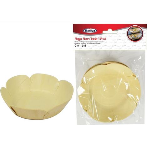MAURY'S HAPPY HOUR CIOTOLA FIORE 10CM BAMBOO 3PZ