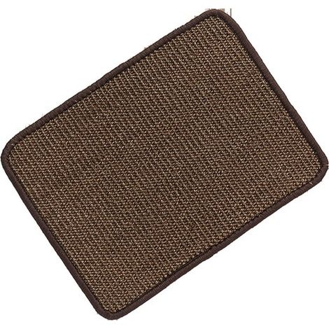 Alfombrilla rascadora de sisal para gatos, Fácil de aplicar, Protege sofás, alfombras y paredes, Para sofás, 30x40 cm, Cúrcuma, 1 unidad (1/5)