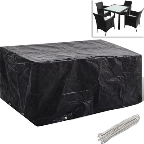 Cubierta para muebles de jardín 8 ojales 180x140x90 cm (1/5)
