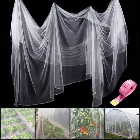 Moustiquaire de Jardin Filet de Protection Blanc 3 x 10 m (1/4)
