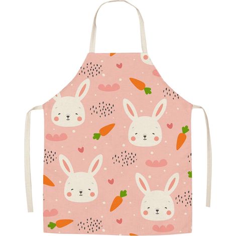 Tablier De Cuisine - Lin - Imprimé Fêtes - Réglable - Poche Avant - Lavable En Machine - Pour Cuisiner À Domicile Ou En Restauration - 1 Pièce (1/3)