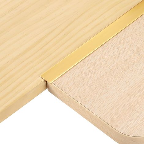 6Pcs 2.9ft x 0.59" Profilés De Transition En T Pour Sol Doré (1/5)