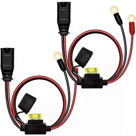 2-teiliger Kabelbaum passend für NOCO GC002 X-Connect 6mm Smart-Batterien, Erhaltungsladegerät, Starthilfekabel - JXLGV (1/5)