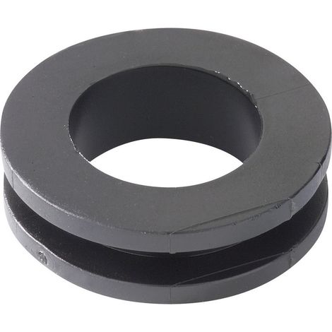 HellermannTyton HV1305-PVC-BK-D1 Kabeldurchführung   Klemm-Ø (max.) 14 mm Plattenstärke (max.) 3 mm