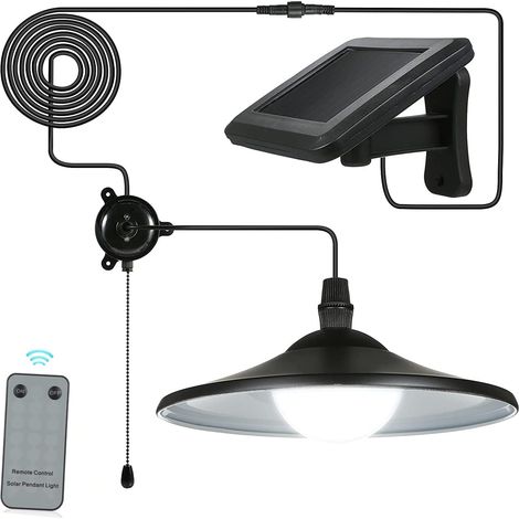 LaBlanc - Solarlampe für den Außenbereich, E27-LED-Hänge-Solarenergie-empfindliche Schuppenleuchten für den Außenbereich, wasserdichte Hängedekorationslampe mit Fernbedienung und Online-Steuerung