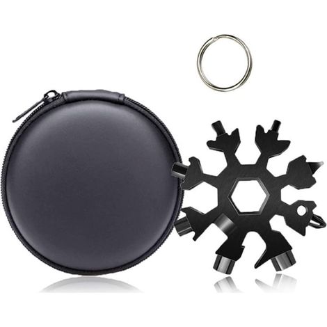 Clé multi-outils tournevis noir inox 18-en-1, pour bricolage (1/5)