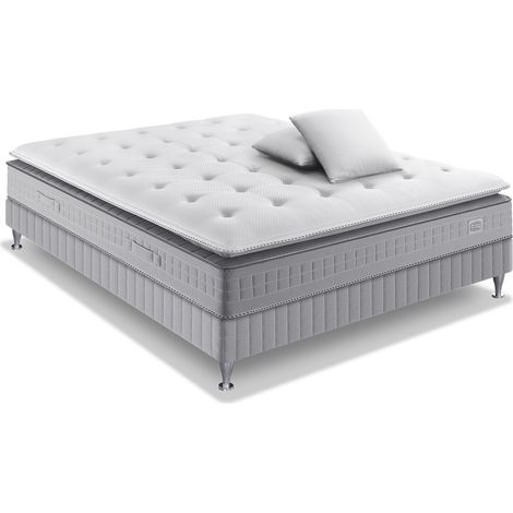 Ens EXTENSION 140x190 matelas H29 ressort ensachés, ferme, sommier,2 OREILLERS (1/5)