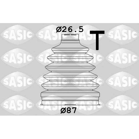 Jeu de joints-soufflets, arbre de commande Sasic 1904020 DACIA 7701209830