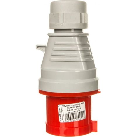 Spina isolante portatile 32A 400V 4P IP44 /attacco rapido/ 3647-326