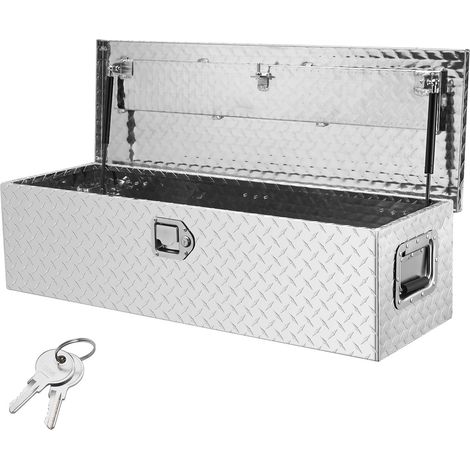 99 x 33 x 25,4 cm boîte à outils robuste en aluminium pour lit de camionnette (1/5)