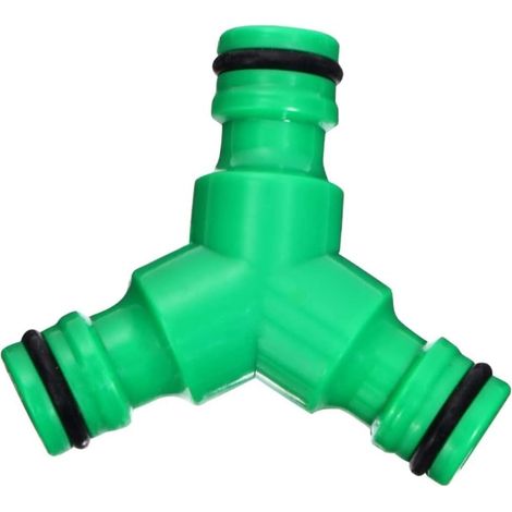 Conectores rápidos en T para mangueras de jardín, conectores de tres vías para riego de jardines exteriores, adaptadores compatibles de alta resistencia. (1/5)
