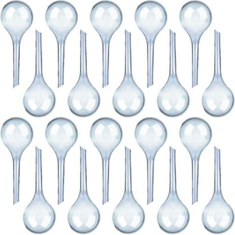 Lot de 12 globes d'arrosage pour plantes, système d'arrosage automatique, en PVC. (1/5)