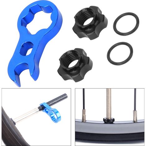Adaptateur de Valve pour Roues de Vélo de Montagne, Kit de Raccord pour Chambre à Air VTT (1/5)