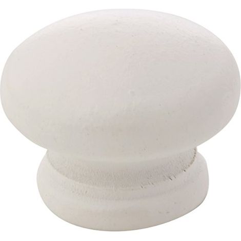 Merriway BH03887 (4 pezzi) pomelli forati per armadietti e cassetti, in pino con finitura bianca 38 mm 1,1/2 pollici, confezione da 4 pezzi (1/3)