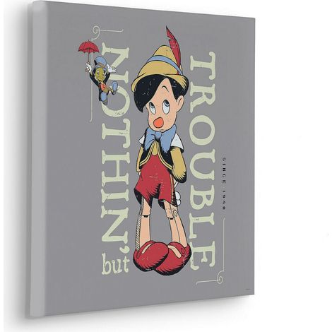 Tableau intissé Pinocchio Timide (1/3)