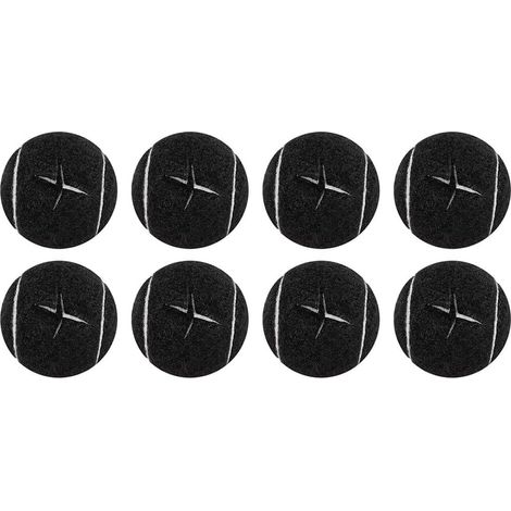 Paquete de 8 pelotas de tenis precortadas para patas de muebles y protección del suelo, cubierta de fieltro resistente y