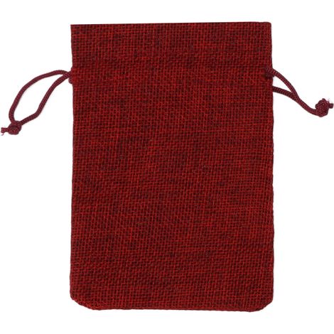 24 wiederverwendbare Adventskalender-Beutel mit Kordelzug zum Aufhängen, ideal für Süßigkeiten, Schmuck und Geschenke, weinrot (1/5)