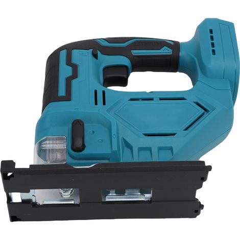Scie sauteuse à main portable Makita 21 V sans fil, rechargeable au lithium-ion, avec inclinaison de 0° à 45°, éclairage LED et 4 positions de coupe. Livrée sans batterie ni chargeur. Emballage : boît (1/5)