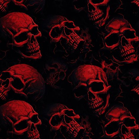 Tela decorativa para exteriores Oxford - Motivo de calavera I DX5001 (1/5)