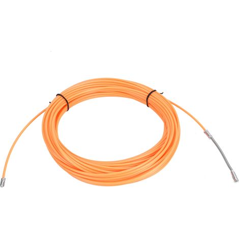 Passe-fil Tire-fil pour Câbles à Travers Mur Attache de Tirage Orange 30m / 98,4ft (1/5)