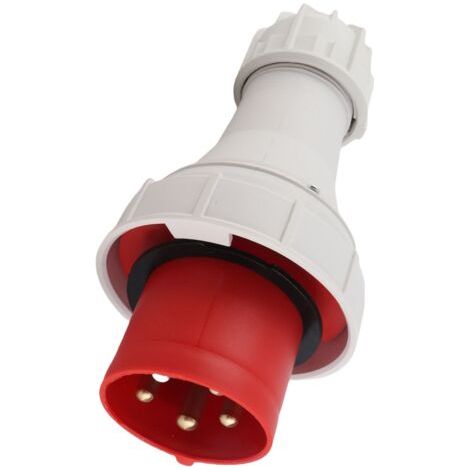 BUNTHAUS Prise industrielle CEE Connecteur d'aviation IP67 Preuve 5PIN 63A 220-415V Rouge pour l'extérieur (1/5)