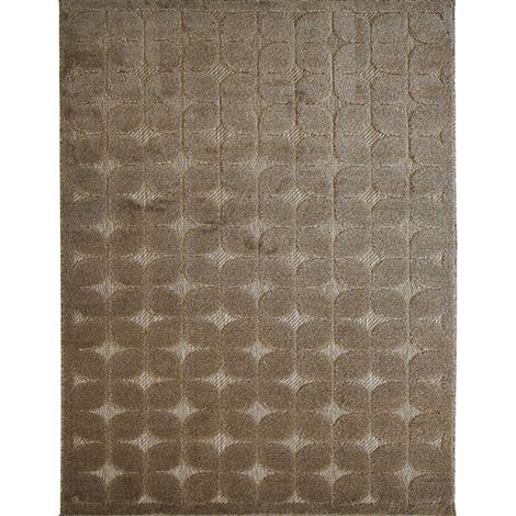 NEW AGE FIFTIES - Tapis à motif géométrique beige 120x170 (1/5)