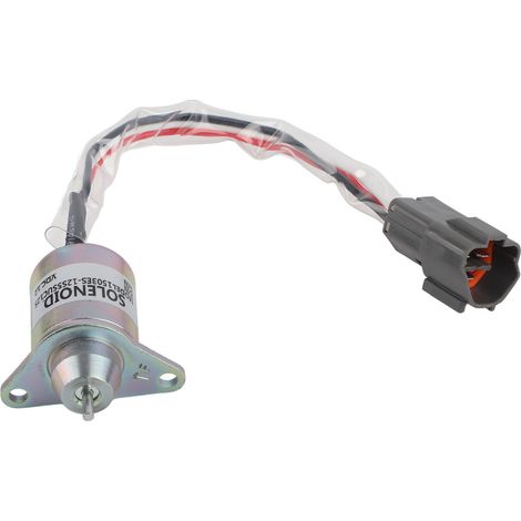 Kraftstoffabsperrventil 11923377931 12V, Gehäuse aus Gusseisen, Ersatzteil für Komatsu PC40 PC45 (1/5)