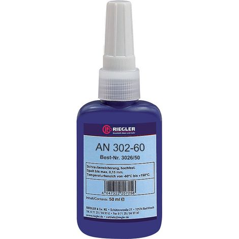 Riegler Lock AN 302-60, anaerober Klebstoff, hochfest, 50 ml (1/3)